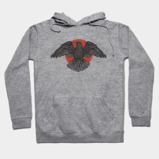 Rising Sun And Raven Hoodie